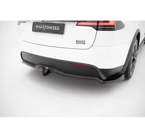 Arriere Splitter (avec une barre verticale) V.2 Tesla Model X Mk1 Facelift