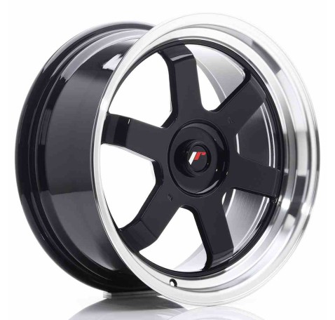 JR Wheels JR12 17x8 ET35 Blank Gloss Black