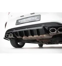 Central Arriere Splitter (avec une barre verticale) Volkswagen T-Roc R Mk1