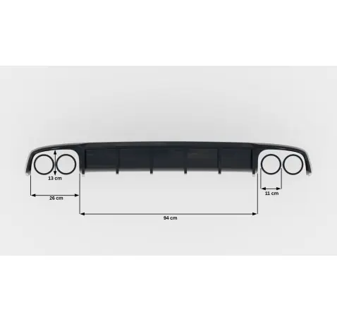 Diffuseur Arrière Complet Audi S7 C7