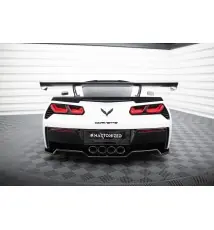 Carbon Spoiler With Internal Brackets Uprights Chevrolet Corvette Stingray / Grand Sport C7