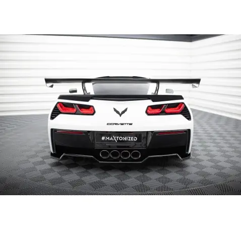 Carbon Spoiler With Internal Brackets Uprights Chevrolet Corvette Stingray / Grand Sport C7