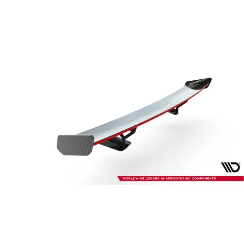 Carbon Spoiler With Internal Brackets Uprights + LED Chevrolet Corvette Stingray / Grand Sport C7