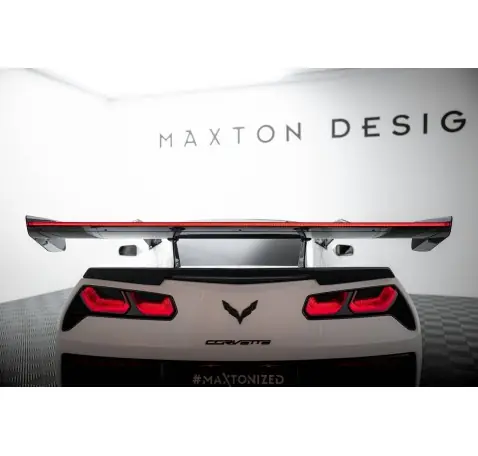 Carbon Spoiler With Upper Swan Mounting + LED Chevrolet Corvette Stingray / Grand Sport C7