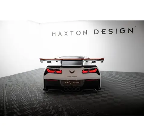 Carbon Spoiler With Upper Swan Mounting + LED Chevrolet Corvette Stingray / Grand Sport C7