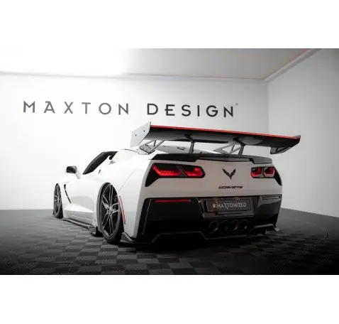 Carbon Spoiler With Upper Swan Mounting + LED Chevrolet Corvette Stingray / Grand Sport C7
