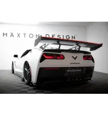 Carbon Spoiler With Upper Swan Mounting + LED Chevrolet Corvette Stingray / Grand Sport C7