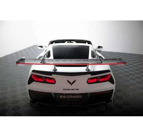 Carbon Spoiler With Upper Swan Mounting + LED Chevrolet Corvette Stingray / Grand Sport C7