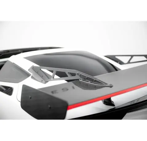 Carbon Spoiler With Upper Swan Mounting + LED Chevrolet Corvette Stingray / Grand Sport C7