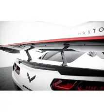 Carbon Spoiler With Upper Swan Mounting + LED Chevrolet Corvette Stingray / Grand Sport C7