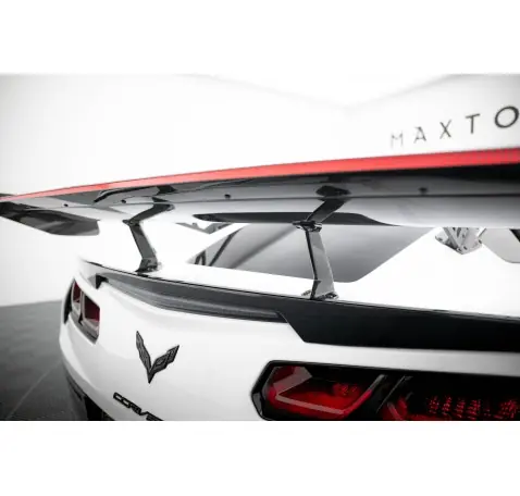 Carbon Spoiler With Upper Swan Mounting + LED Chevrolet Corvette Stingray / Grand Sport C7
