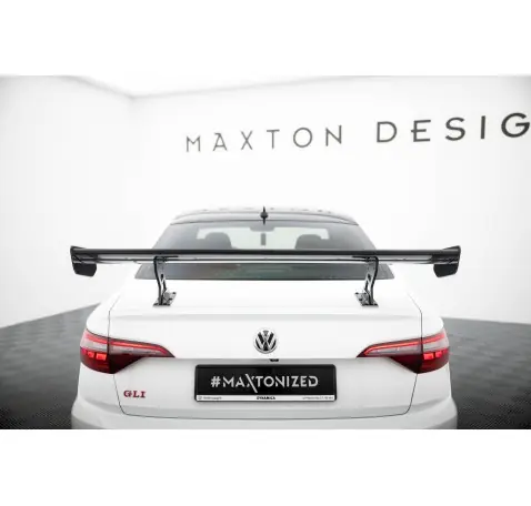 Carbon Spoiler With Internal Brackets Uprights Volkswagen Jetta GLI Mk7