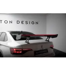 Carbon Spoiler With Internal Brackets Uprights + LED Volkswagen Jetta GLI Mk7