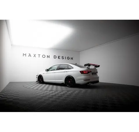 Carbon Spoiler With Internal Brackets Uprights + LED Volkswagen Jetta GLI Mk7