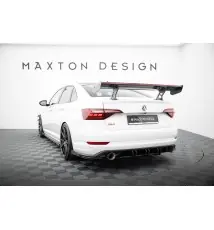 Carbon Spoiler With Internal Brackets Uprights + LED Volkswagen Jetta GLI Mk7