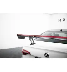 Carbon Spoiler With Internal Brackets Uprights + LED Volkswagen Jetta GLI Mk7