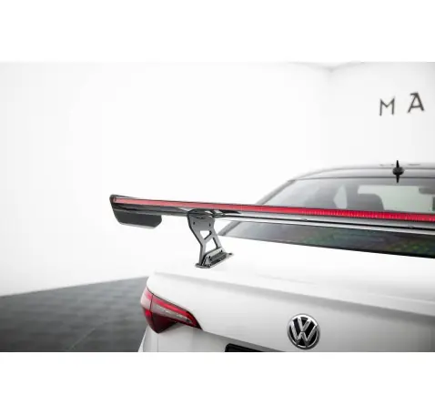 Carbon Spoiler With Internal Brackets Uprights + LED Volkswagen Jetta GLI Mk7