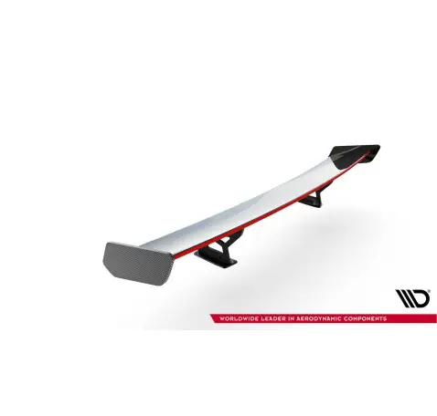 Carbon Spoiler With Internal Brackets Uprights + LED Volkswagen Jetta GLI Mk7