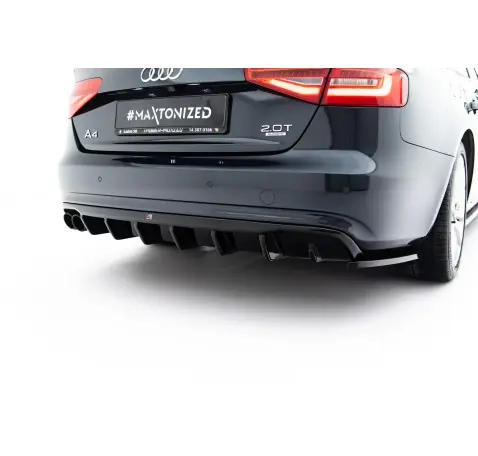 Diffuseur Arrière Complet Audi A4 B8 Facelift (Version double échappement simple face)
