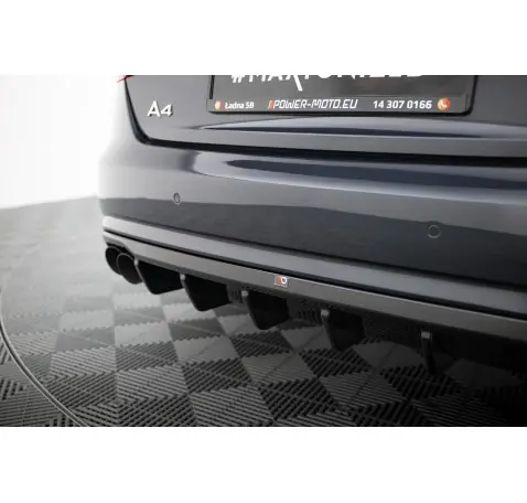 Diffuseur Arrière Complet Audi A4 B8 Facelift (Version avec double échappement des deux côtés)