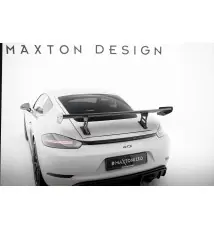 Carbon Spoiler With Internal Brackets Uprights V.1 Porsche 718 Cayman 982c