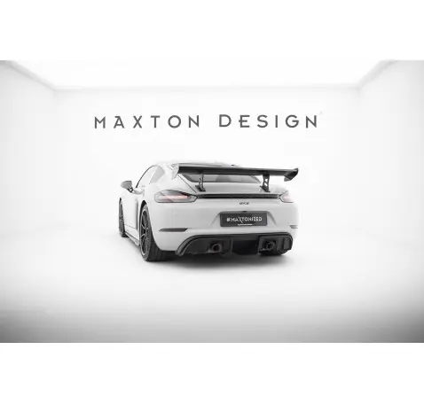 Carbon Spoiler With Internal Brackets Uprights V.1 Porsche 718 Cayman 982c