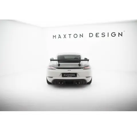 Carbon Spoiler With Internal Brackets Uprights V.1 Porsche 718 Cayman 982c