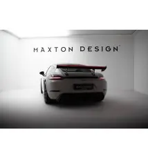 Carbon Spoiler With Internal Brackets Uprights V.1 + LED Porsche 718 Cayman 982c