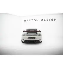 Carbon Spoiler With Internal Brackets Uprights V.1 + LED Porsche 718 Cayman 982c