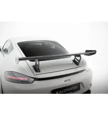 Carbon Spoiler With Internal Brackets Uprights V.2 Porsche 718 Cayman 982c