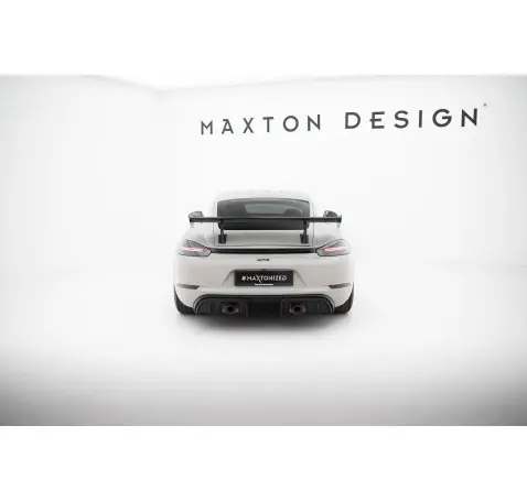 Carbon Spoiler With Internal Brackets Uprights V.2 Porsche 718 Cayman 982c