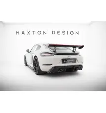 Carbon Spoiler With Internal Brackets Uprights V.2 + LED Porsche 718 Cayman 982c