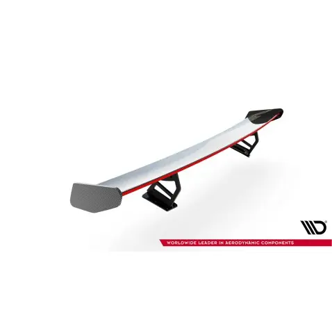 Carbon Spoiler With Internal Brackets Uprights V.2 + LED Porsche 718 Cayman 982c