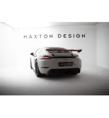 Carbon Spoiler With Upper Swan Mounting V.1 + LED Porsche 718 Cayman 982c