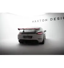 Carbon Spoiler With Upper Swan Mounting V.1 + LED Porsche 718 Cayman 982c