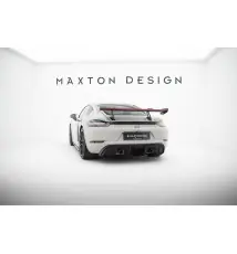 Carbon Spoiler With Upper Swan Mounting V.1 + LED Porsche 718 Cayman 982c