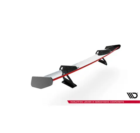 Carbon Spoiler With Upper Swan Mounting V.1 + LED Porsche 718 Cayman 982c