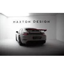 Carbon Spoiler With Upper Swan Mounting V.2 + LED Porsche 718 Cayman 982c