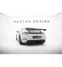 Carbon Spoiler With Upper Swan Mounting V.2 + LED Porsche 718 Cayman 982c