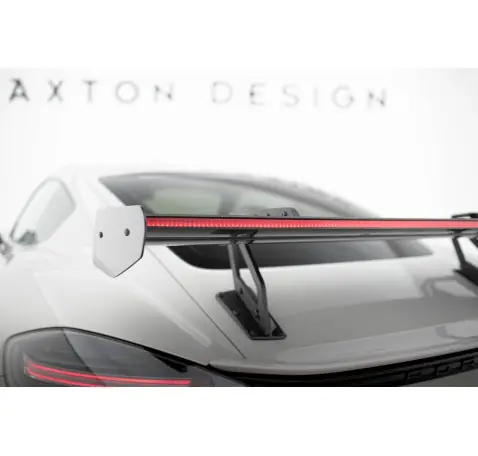 Carbon Spoiler With Upper Swan Mounting V.2 + LED Porsche 718 Cayman 982c