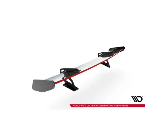 Carbon Spoiler With Upper Swan Mounting V.2 + LED Porsche 718 Cayman 982c