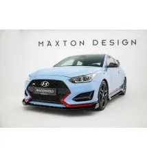 Street Pro Lame Du Pare-Chocs Avant + Flaps Hyundai Veloster N Mk2