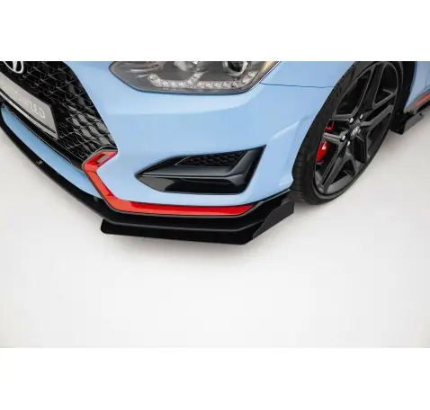 Street Pro Lame Du Pare-Chocs Avant + Flaps Hyundai Veloster N Mk2