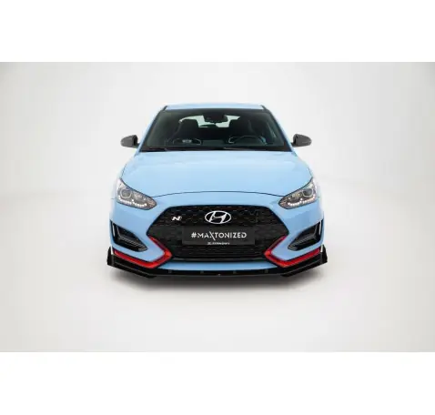 Street Pro Lame Du Pare-Chocs Avant + Flaps Hyundai Veloster N Mk2