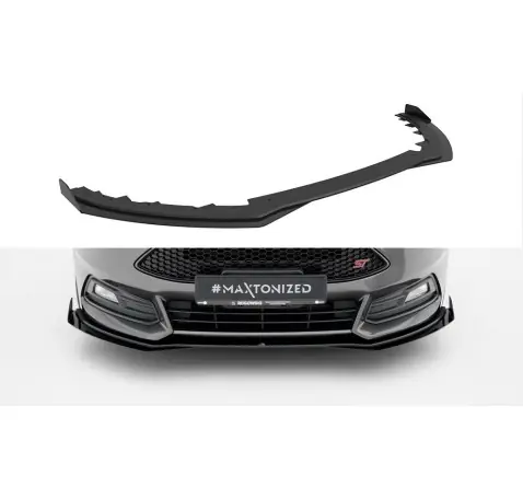 Street Pro Lame Du Pare-Chocs Avant + Flaps Ford Focus ST Mk3 Facelift