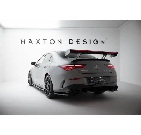 Carbon Spoiler With Internal Brackets Uprights + LED Mercedes-Benz CLA Coupe C118 / C118 Facelift