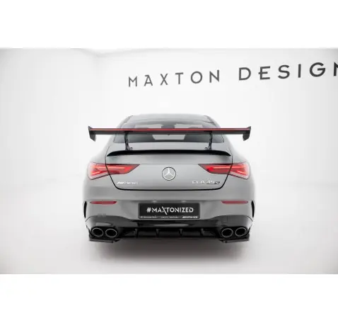 Carbon Spoiler With Internal Brackets Uprights + LED Mercedes-Benz CLA Coupe C118 / C118 Facelift
