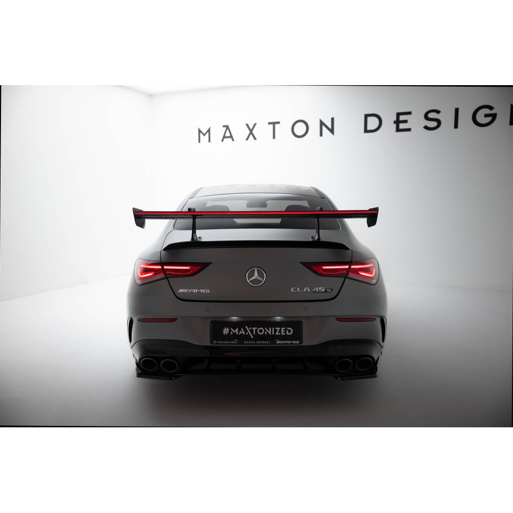 Carbon Spoiler With Upper Swan Mounting + LED Mercedes-Benz CLA Coupe C118 / C118 Facelift