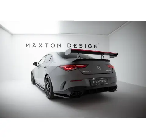 Carbon Spoiler With Upper Swan Mounting + LED Mercedes-Benz CLA Coupe C118 / C118 Facelift