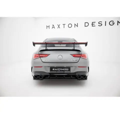 Carbon Spoiler With Upper Swan Mounting + LED Mercedes-Benz CLA Coupe C118 / C118 Facelift